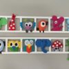 decoration murale chambre enfant figuines feutrie multicolores