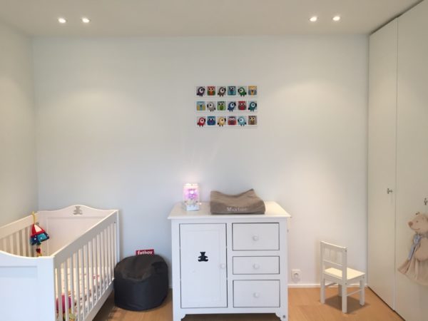 cadre decoratif chambre bebe oiseaux muticolores