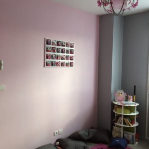 Decoration Mur Chambre Bebe Fille Hiboux Oiseaux Rose Gris
