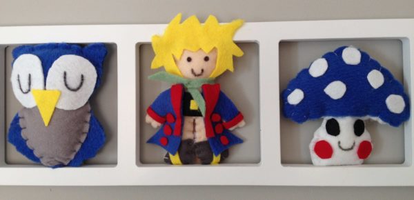 DECO MURALE «PETIT PRINCE», tons bleu, jaune, gris BICHAT 091 – Image 3