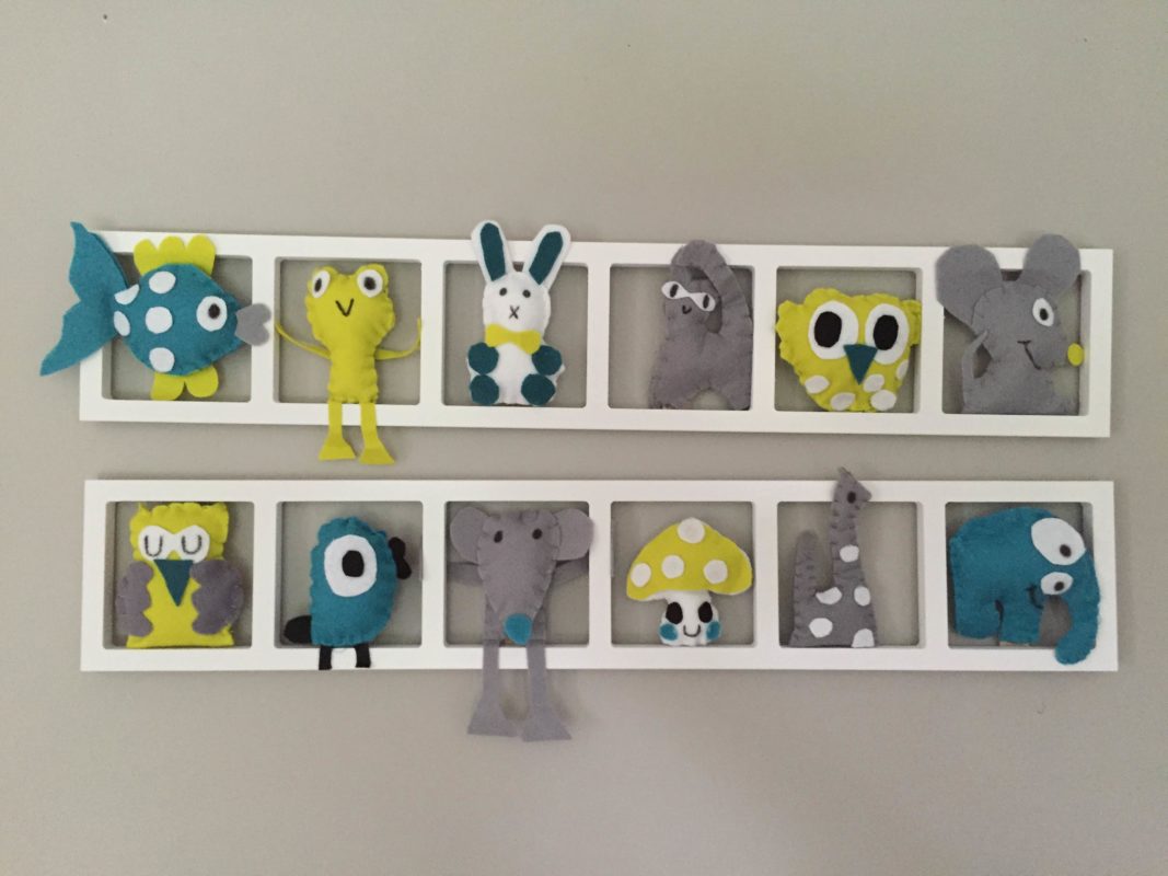 decoration chambre bebe turquoise vert gris figurines feutrine decoration chambre bebe turquoise vert gris figurines feutrine