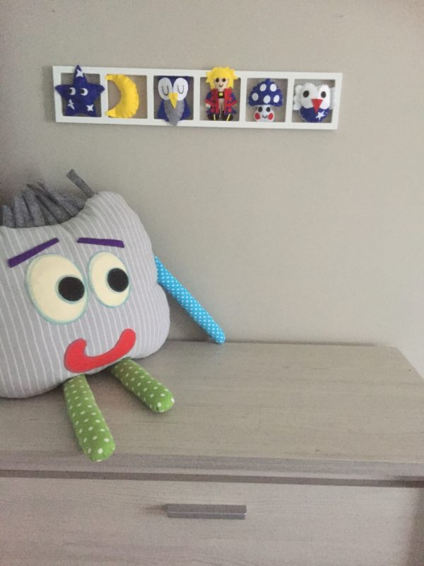 DECO MURALE «PETIT PRINCE», tons bleu, jaune, gris BICHAT 091 – Image 4